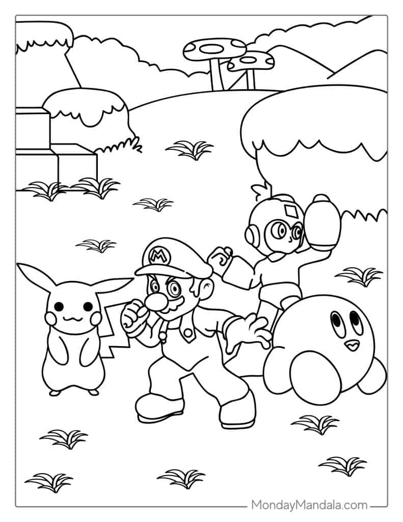 50 Mario Coloring Pages Free PDF Printables  50 Mario Coloring Pages Free PDF Printables