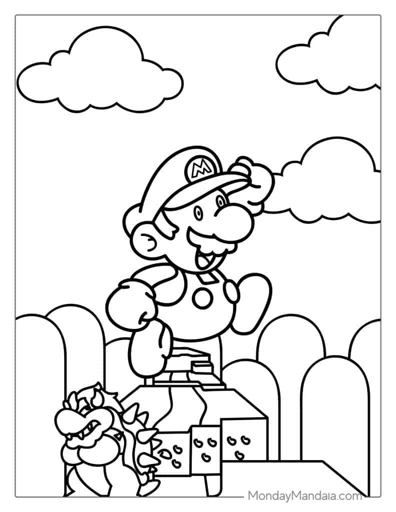 50 Mario Coloring Pages Free PDF Printables  50 Mario Coloring Pages Free PDF Printables