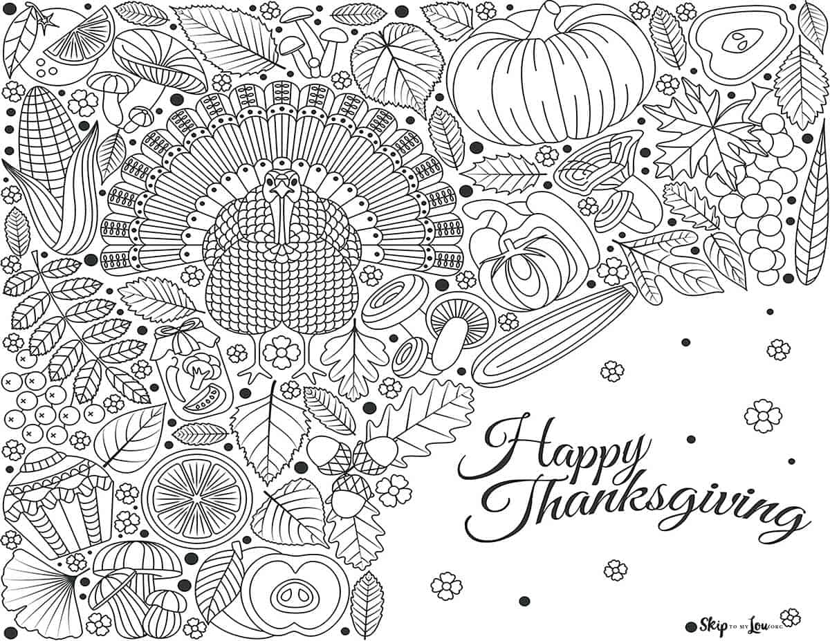 happy thanksgiving coloring page happy thanksgiving coloring page