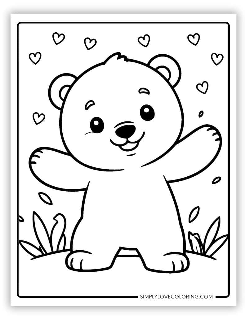 pictures to color of bears pictures to color of bears