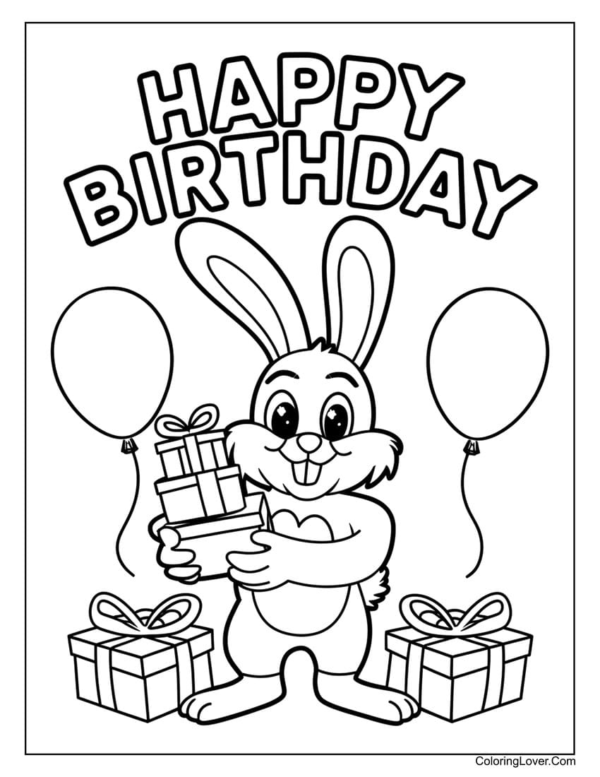 51 Happy Birthday Coloring Pages Free Printables For All Ages  51 Happy Birthday Coloring Pages Free Printables For All Ages