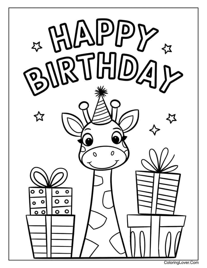 51 Happy Birthday Coloring Pages Free Printables For All Ages 