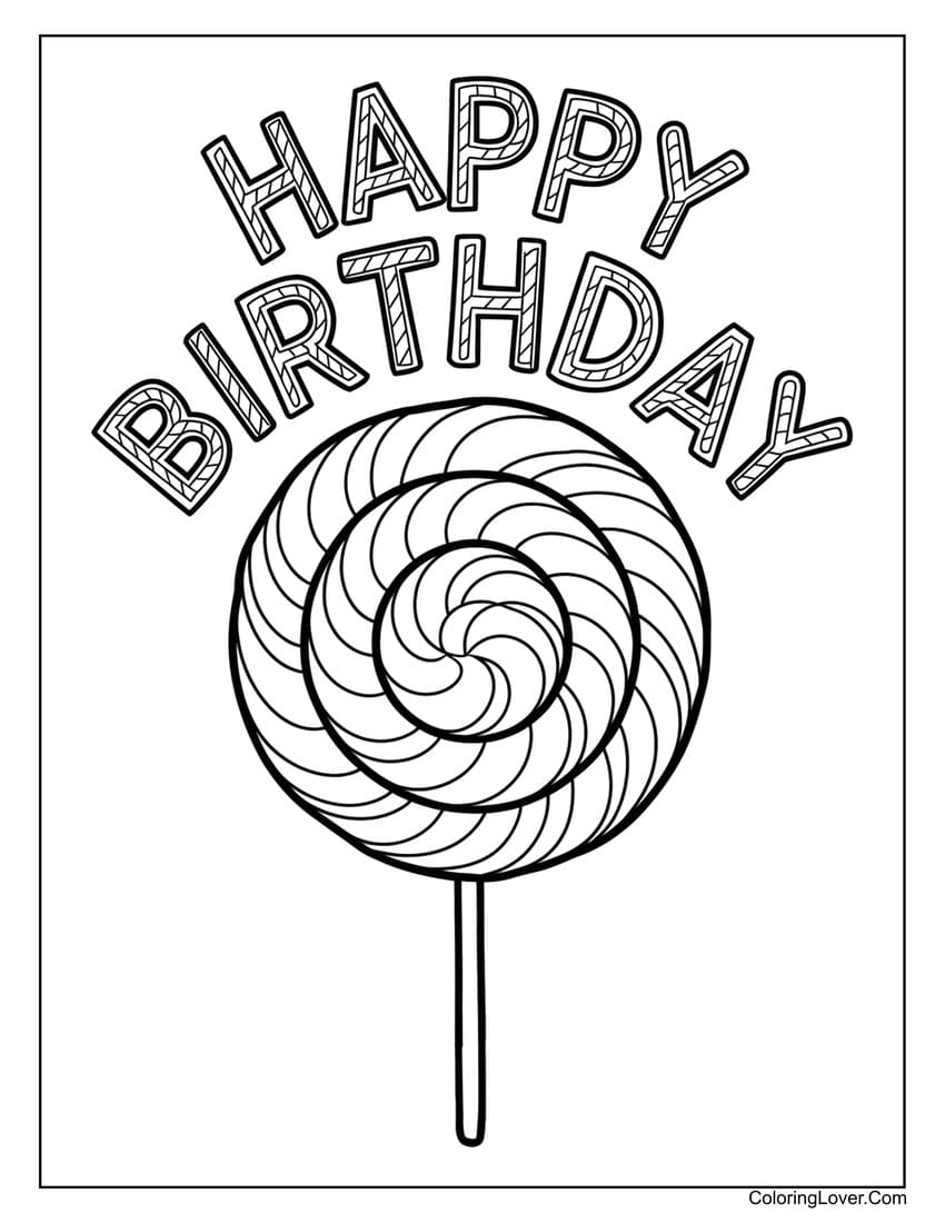 free printable birthday coloring pages free printable birthday coloring pages