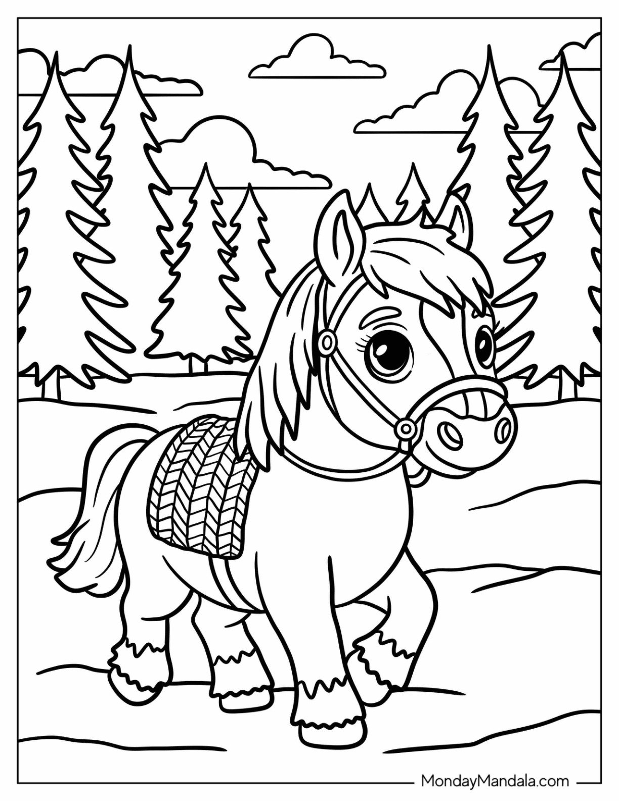 51 Horse Coloring Pages Free PDF Printables  51 Horse Coloring Pages Free PDF Printables
