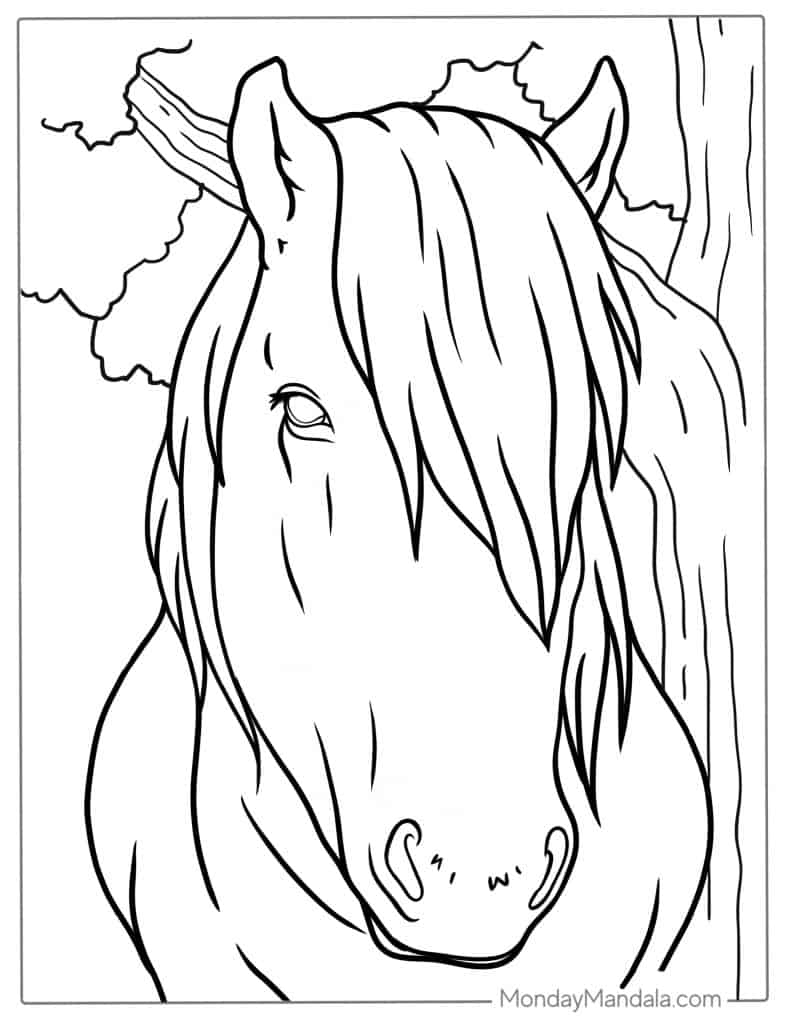 51 Horse Coloring Pages Free PDF Printables  51 Horse Coloring Pages Free PDF Printables