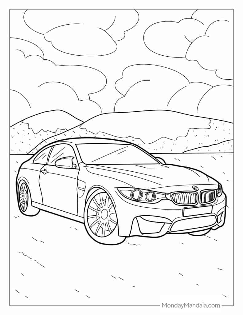 52 Car Coloring Pages Free PDF Printables  52 Car Coloring Pages Free PDF Printables