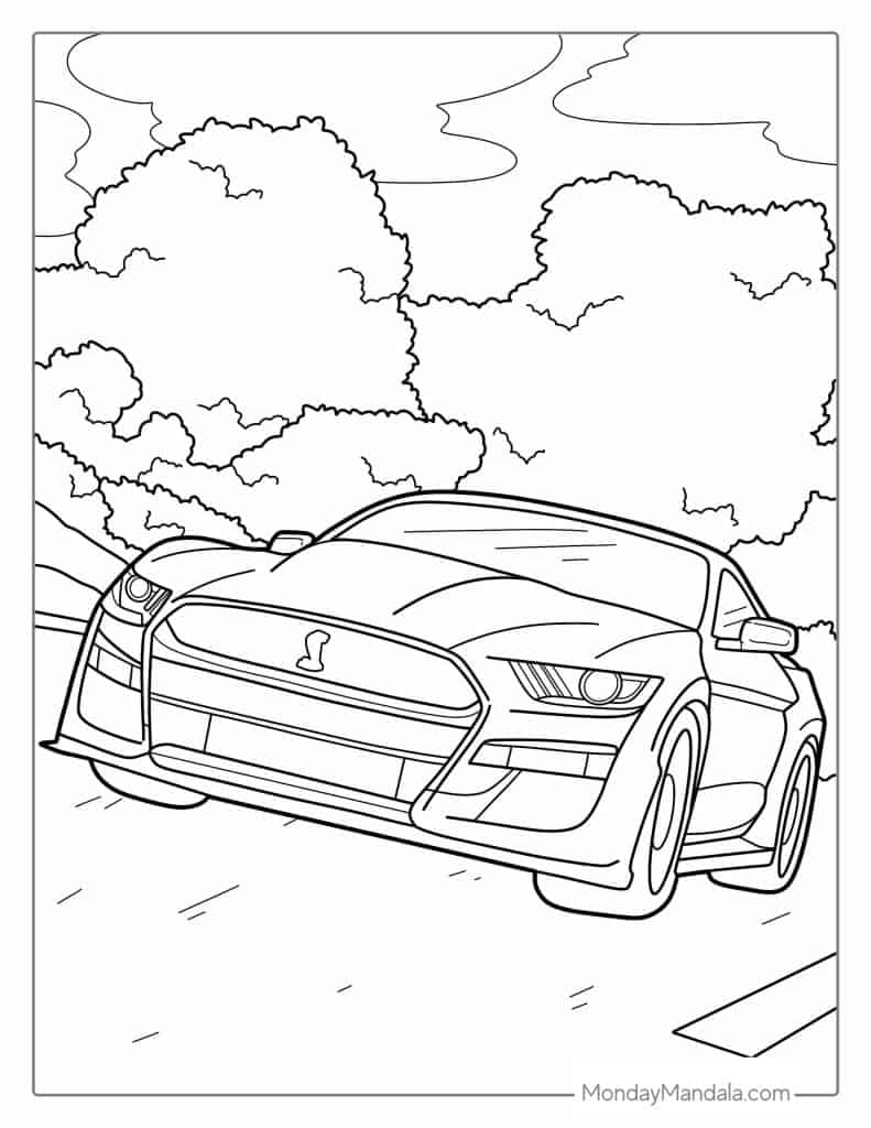52 Car Coloring Pages Free PDF Printables  52 Car Coloring Pages Free PDF Printables