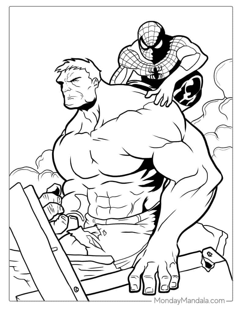 52 Hulk Coloring Pages Free PDF Printables  52 Hulk Coloring Pages Free PDF Printables