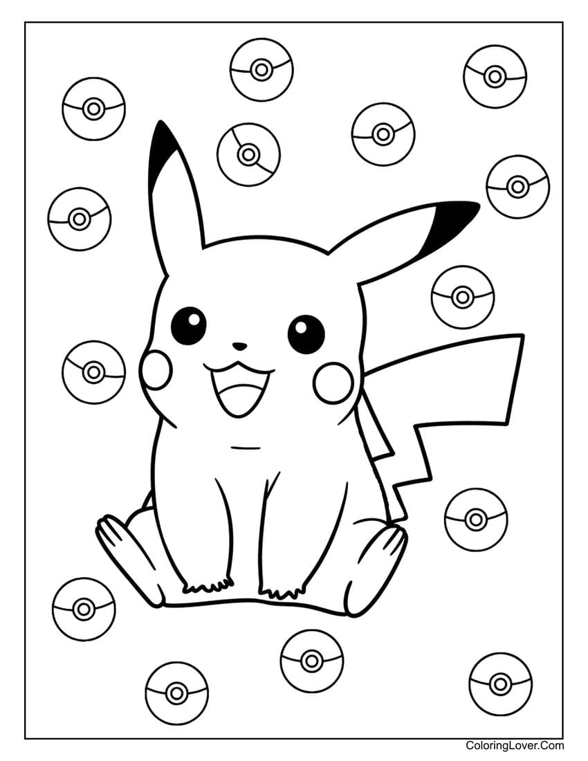 52 Pikachu Coloring Pages Free Printables For All Ages  52 Pikachu Coloring Pages Free Printables For All Ages