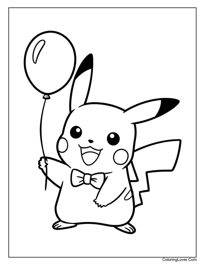52 Pikachu Coloring Pages Free Printables For All Ages  52 Pikachu Coloring Pages Free Printables For All Ages