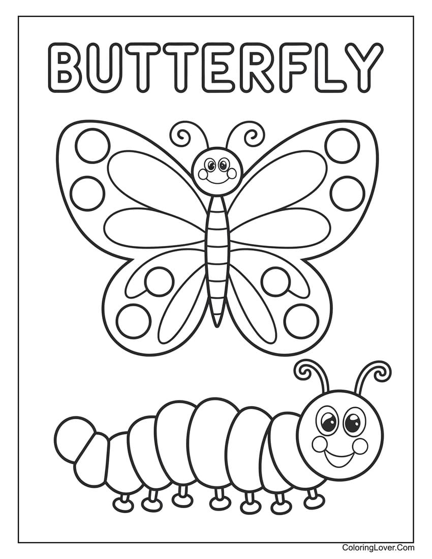 butterfly coloring pages for kindergarten butterfly coloring pages for kindergarten