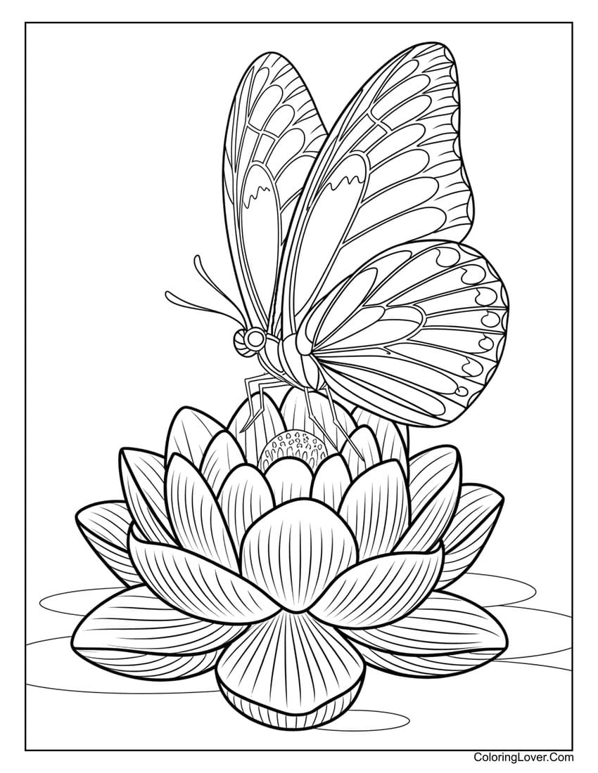 butterfly flower coloring pages butterfly flower coloring pages