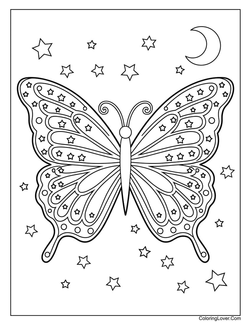coloring pages of butterflies