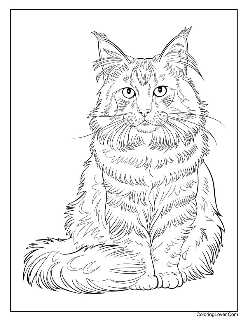 54 Cat Coloring Pages Free Printables For All Ages  54 Cat Coloring Pages Free Printables For All Ages