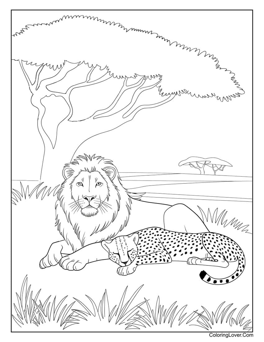 coloring pages of lions coloring pages of lions