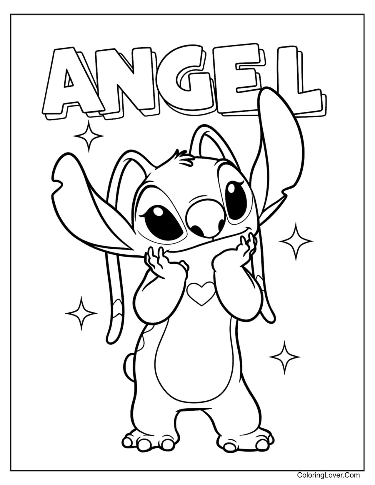 54 Stitch Coloring Pages Free Printables For All Ages  54 Stitch Coloring Pages Free Printables For All Ages