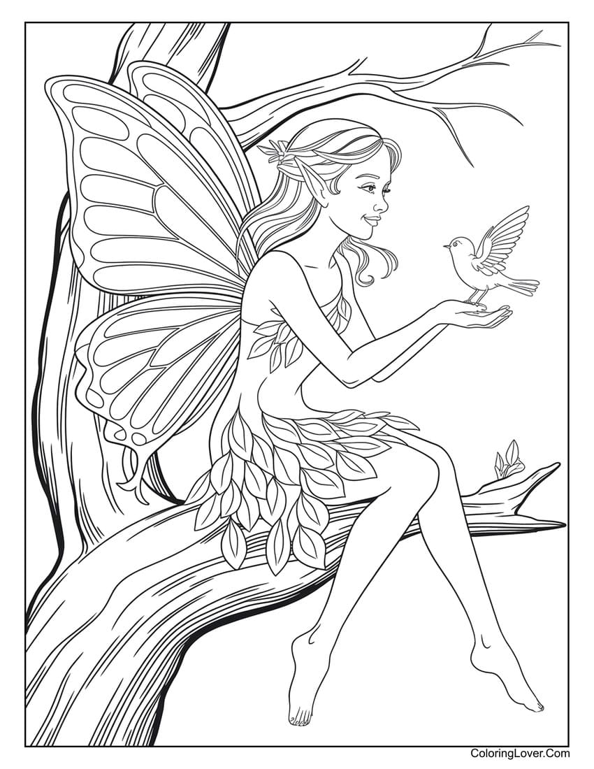 55 Fairy Coloring Pages Free Printables For All Ages 