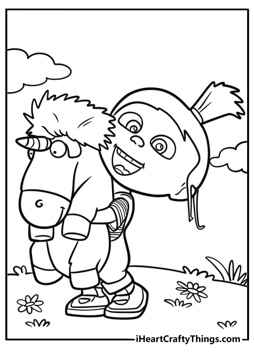 despicable me coloring page