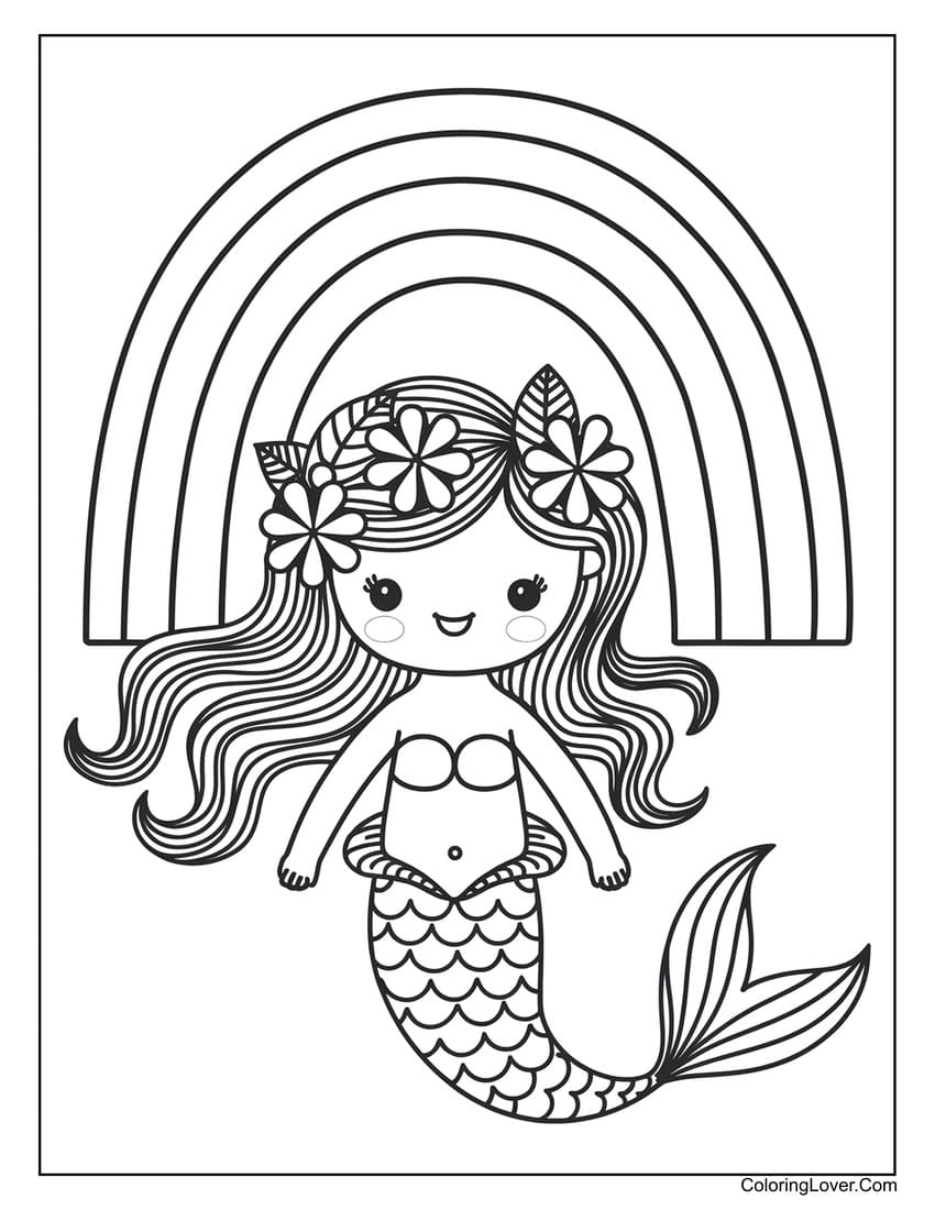 57 Mermaid Coloring Pages Free Printables For All Ages