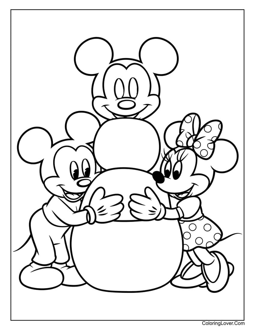 mickey minnie colouring pages mickey minnie colouring pages