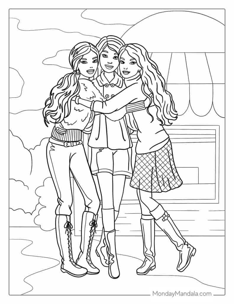 58 Barbie Coloring Pages Free PDF Printables  58 Barbie Coloring Pages Free PDF Printables