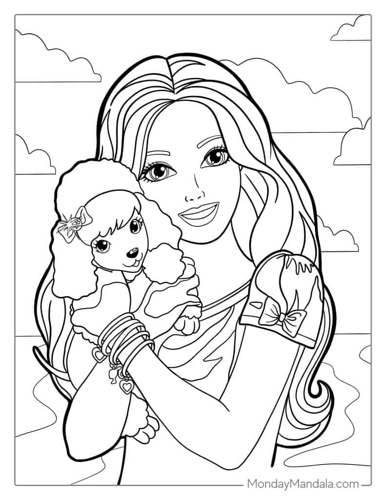 58 Barbie Coloring Pages Free PDF Printables  58 Barbie Coloring Pages Free PDF Printables