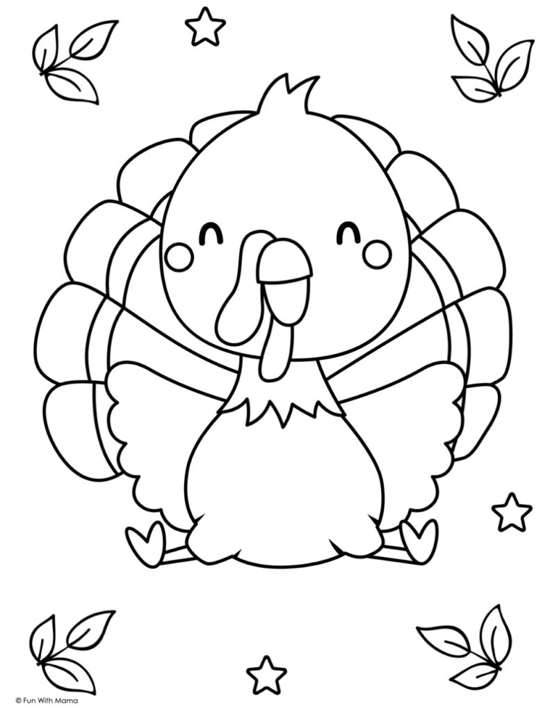 6 Free Turkey Coloring Pages Fun With Mama 6 Free Turkey Coloring Pages Fun With Mama