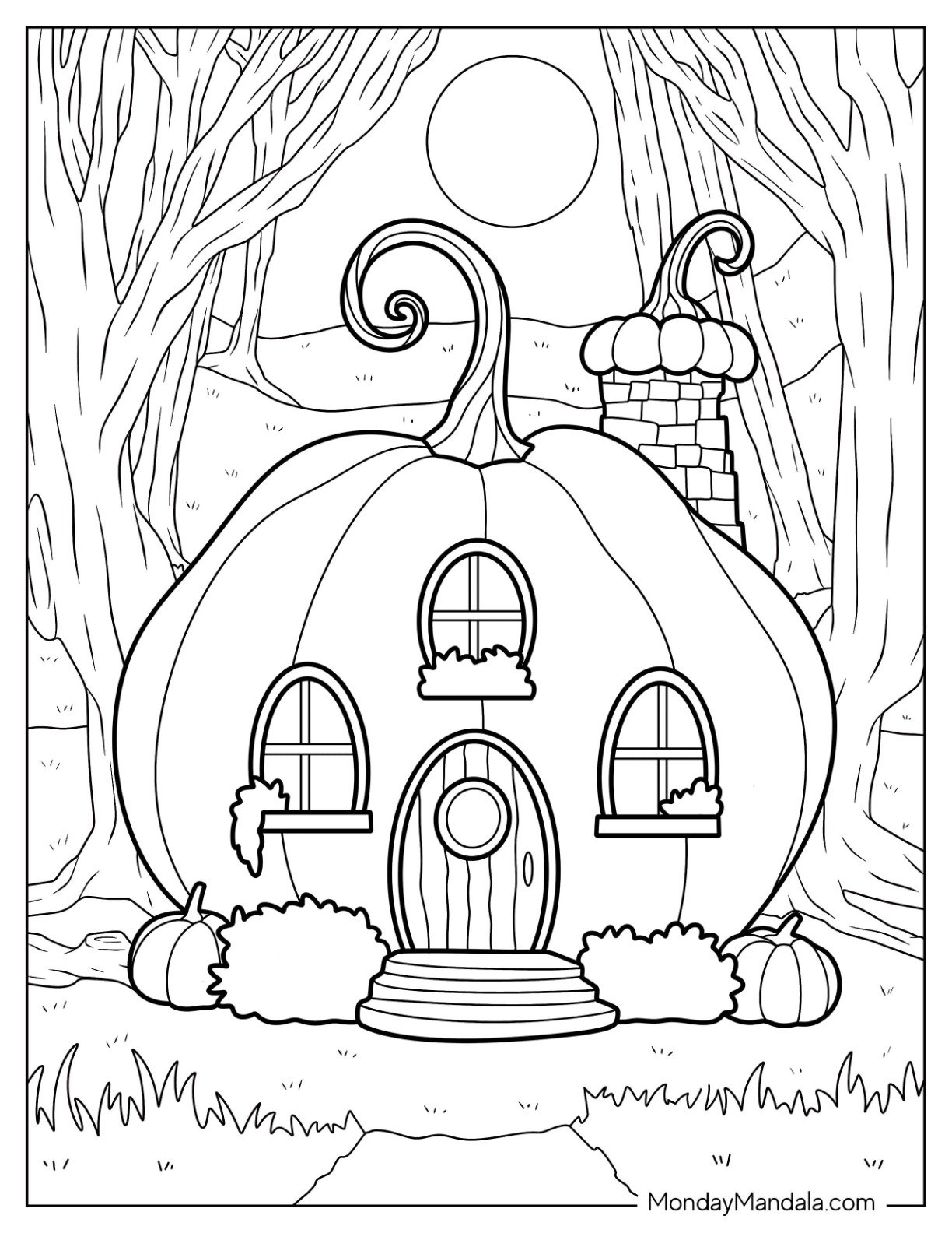 60 Pumpkin Coloring Pages Free PDF Printables  60 Pumpkin Coloring Pages Free PDF Printables