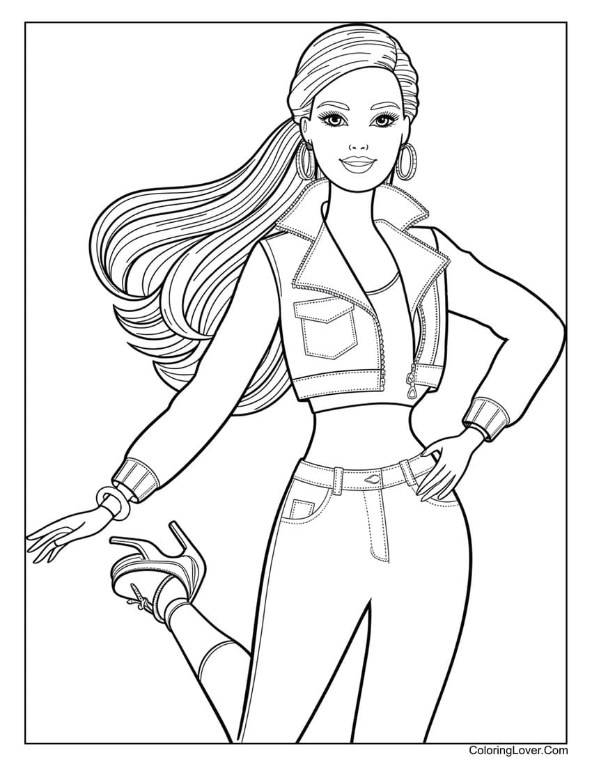 barbie doll pictures to colour barbie doll pictures to colour