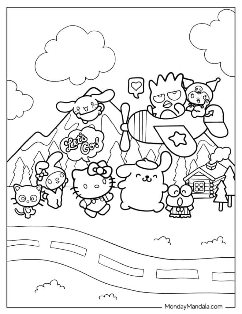 68 Hello Kitty Coloring Pages Free PDF Printables  68 Hello Kitty Coloring Pages Free PDF Printables