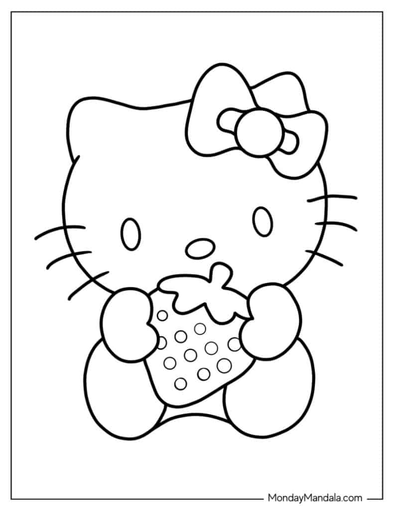 68 Hello Kitty Coloring Pages Free PDF Printables
