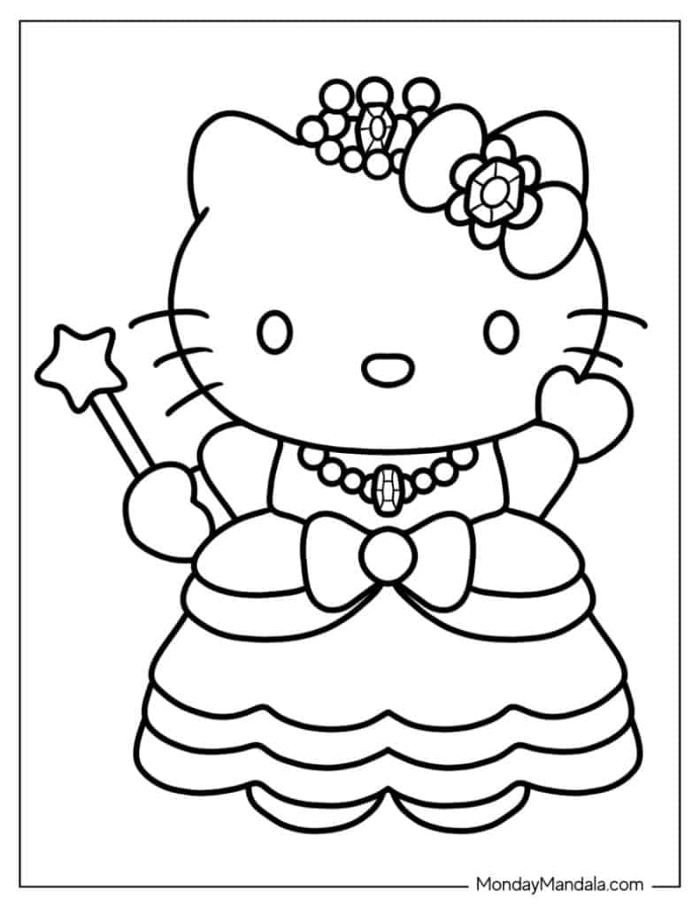 hello kitty print coloring hello kitty print coloring