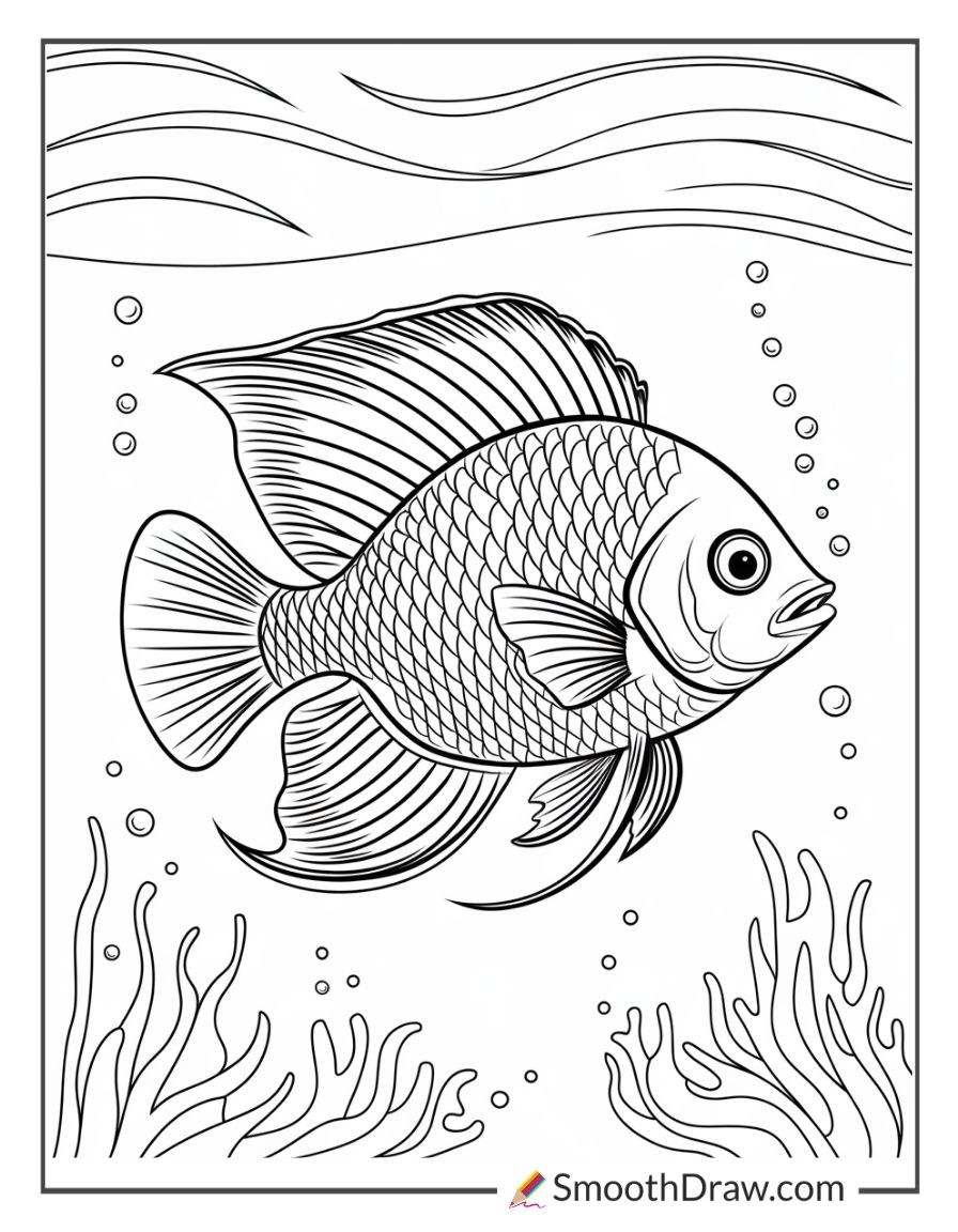 70 Fish Coloring Pages Smooth Draw