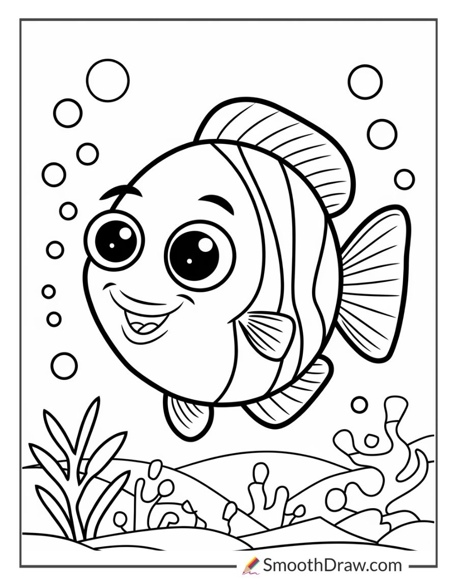 70 Fish Coloring Pages Smooth Draw