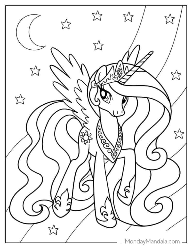 74 Unicorn Coloring Pages Free PDF Printables Worksheets Library