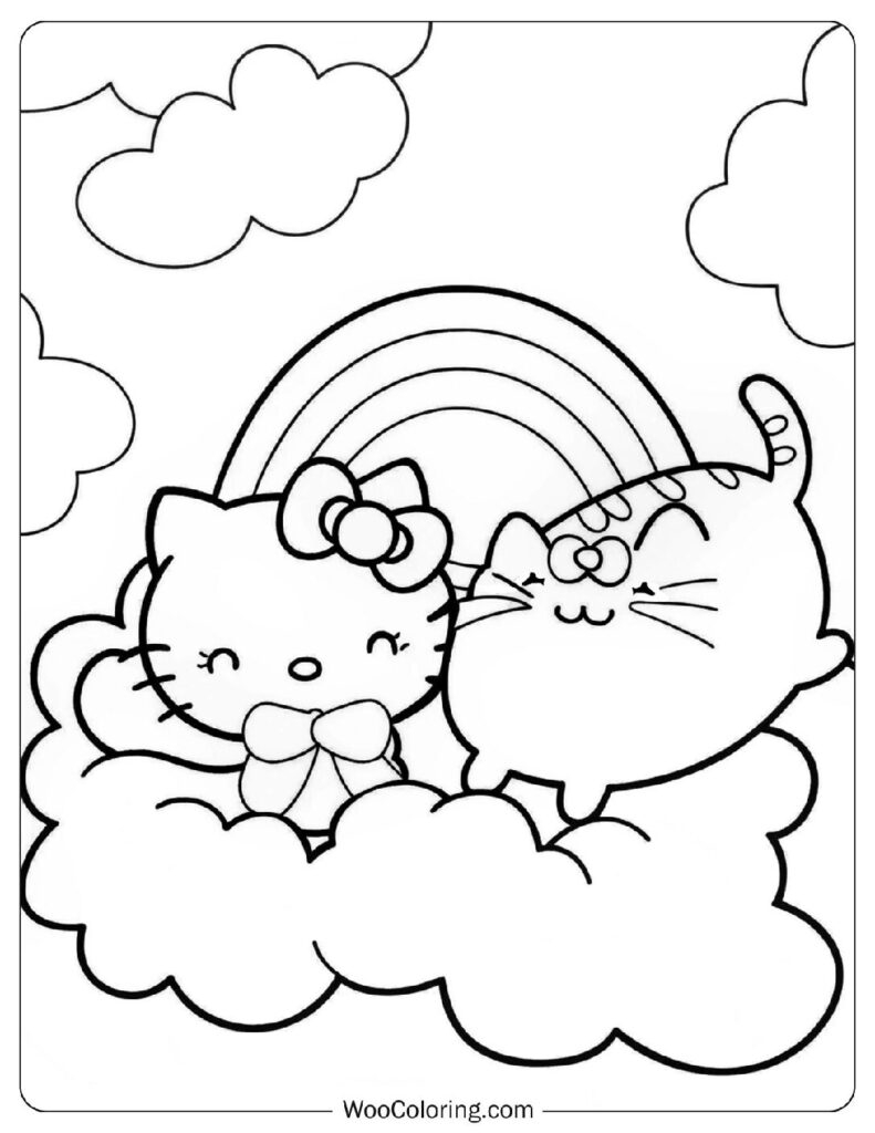 free printable coloring pages of hello kitty