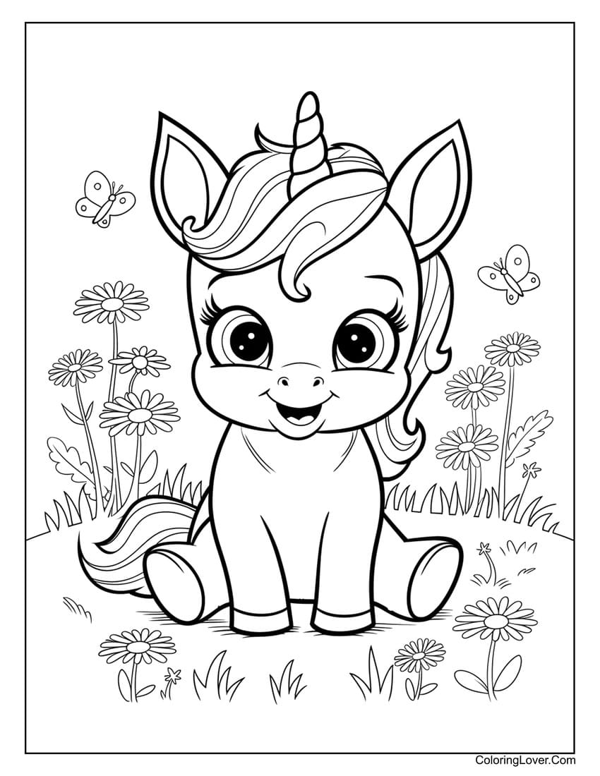 printable unicorn coloring sheets
