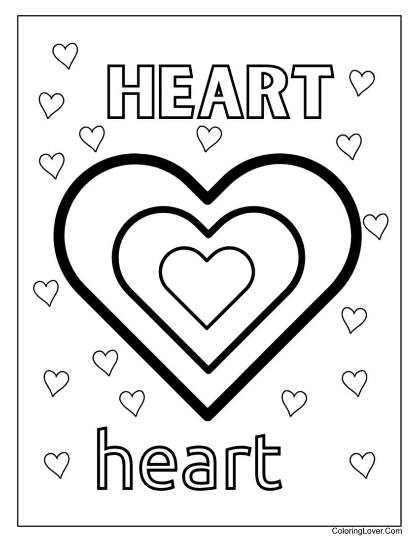 80 Heart Coloring Pages Free Printables For All Ages  80 Heart Coloring Pages Free Printables For All Ages