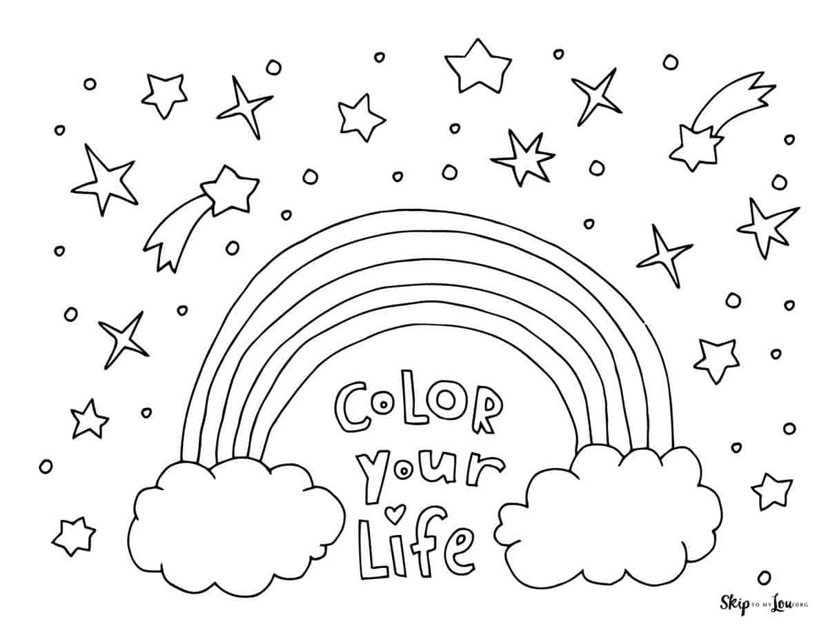 9 Radical Rainbow Coloring Pages Skip To My Lou 9 Radical Rainbow Coloring Pages Skip To My Lou