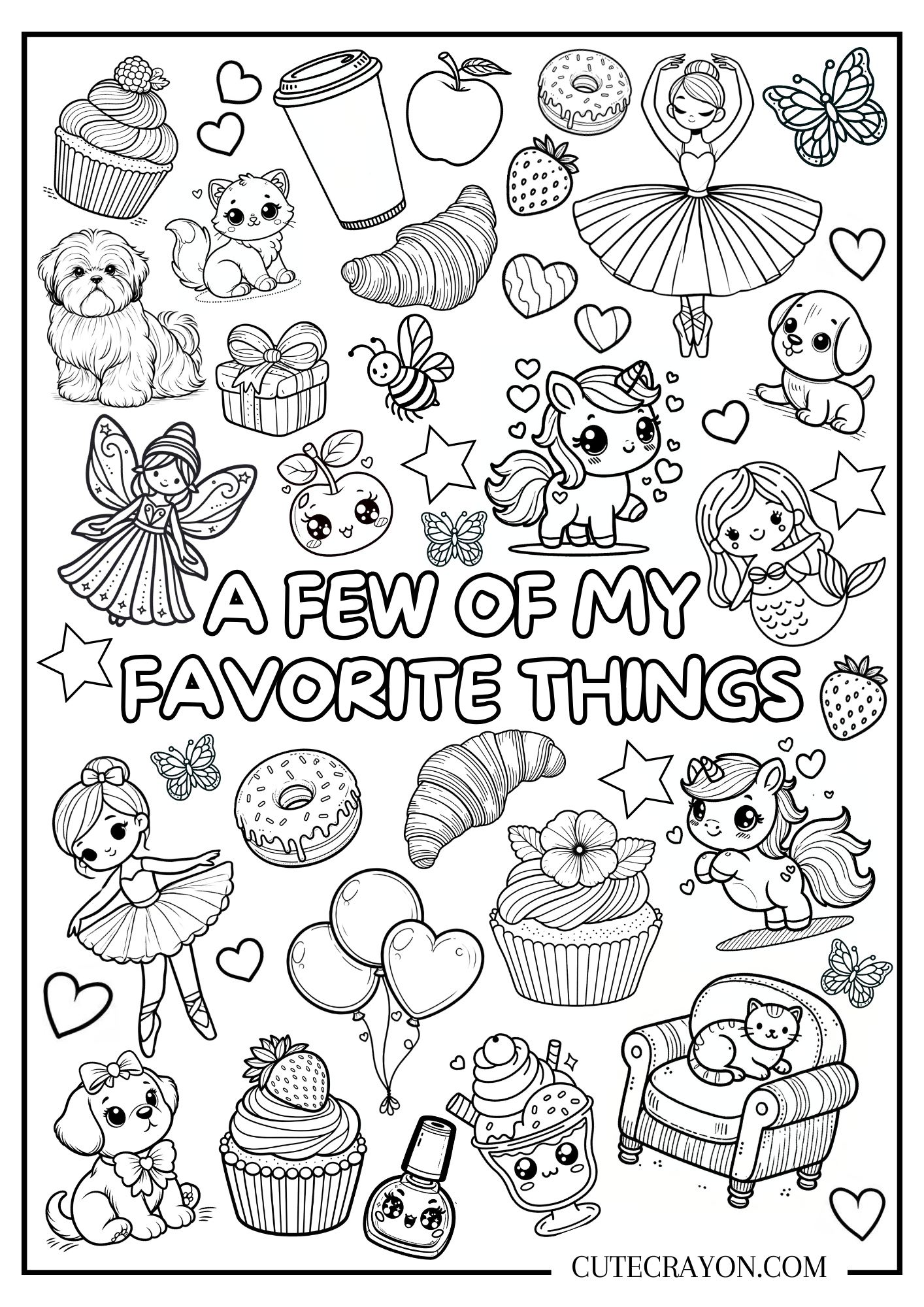99 Cute Coloring Pages Free To Print And Download  99 Cute Coloring Pages Free To Print And Download