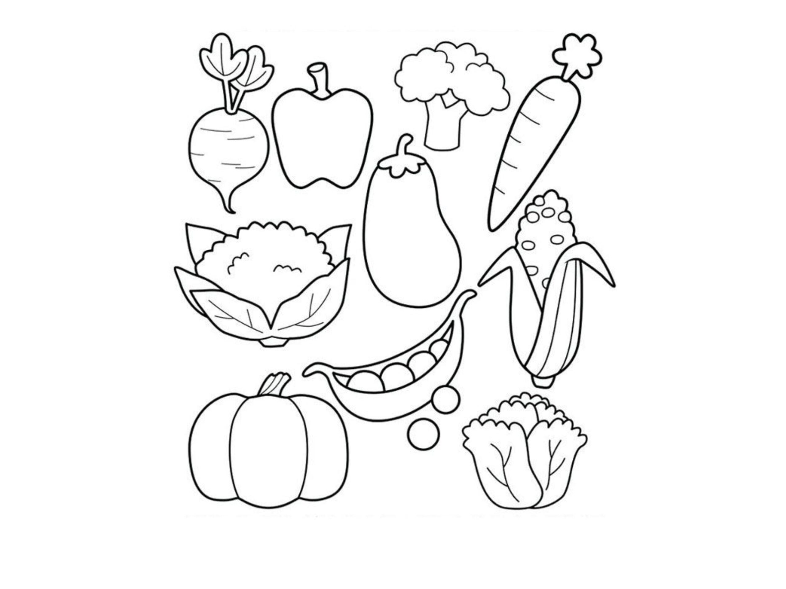 A Fruits Vegetables Coloring Book 50 Pages PDF Etsy A Fruits Vegetables Coloring Book 50 Pages PDF Etsy