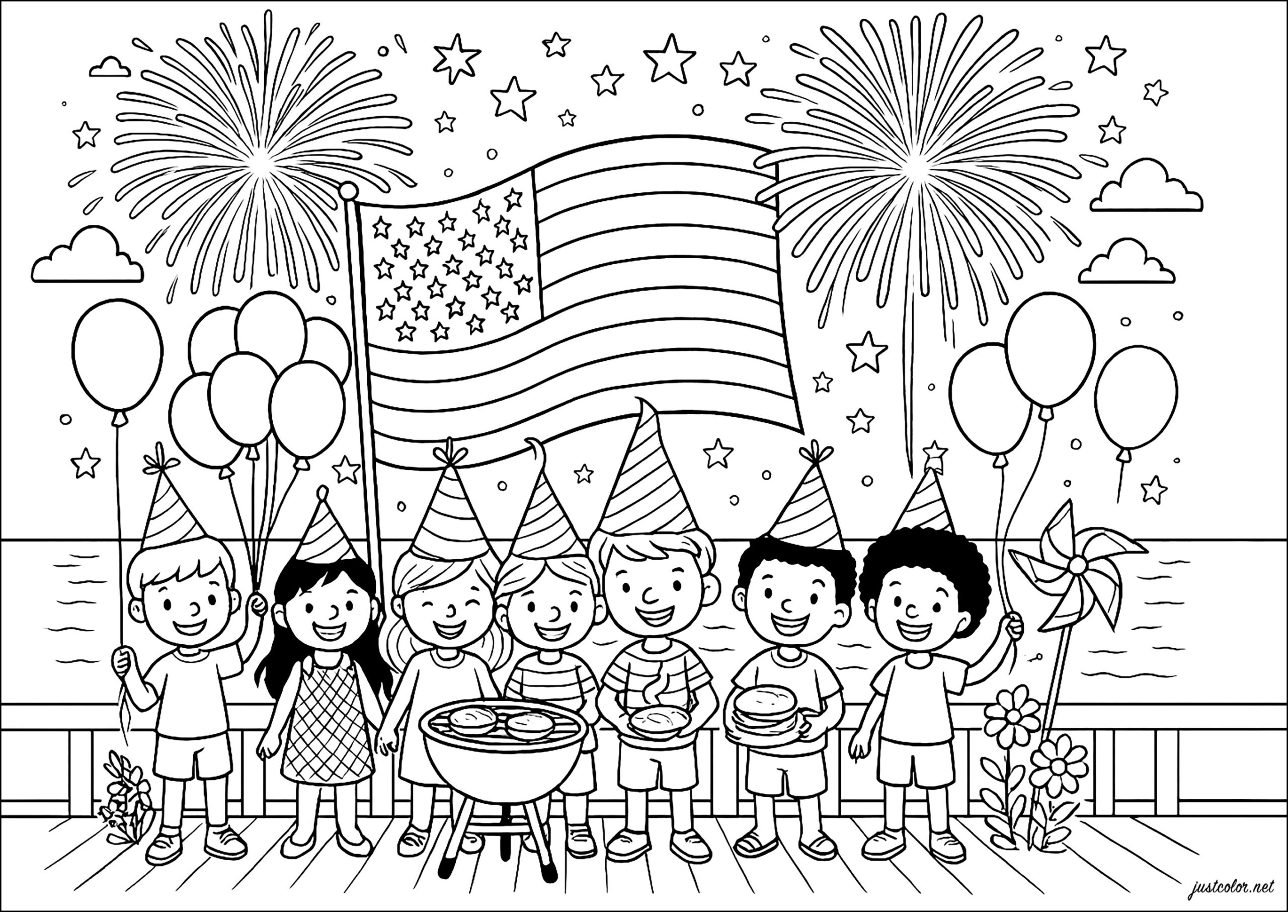 4th of july coloring page 4th of july coloring page