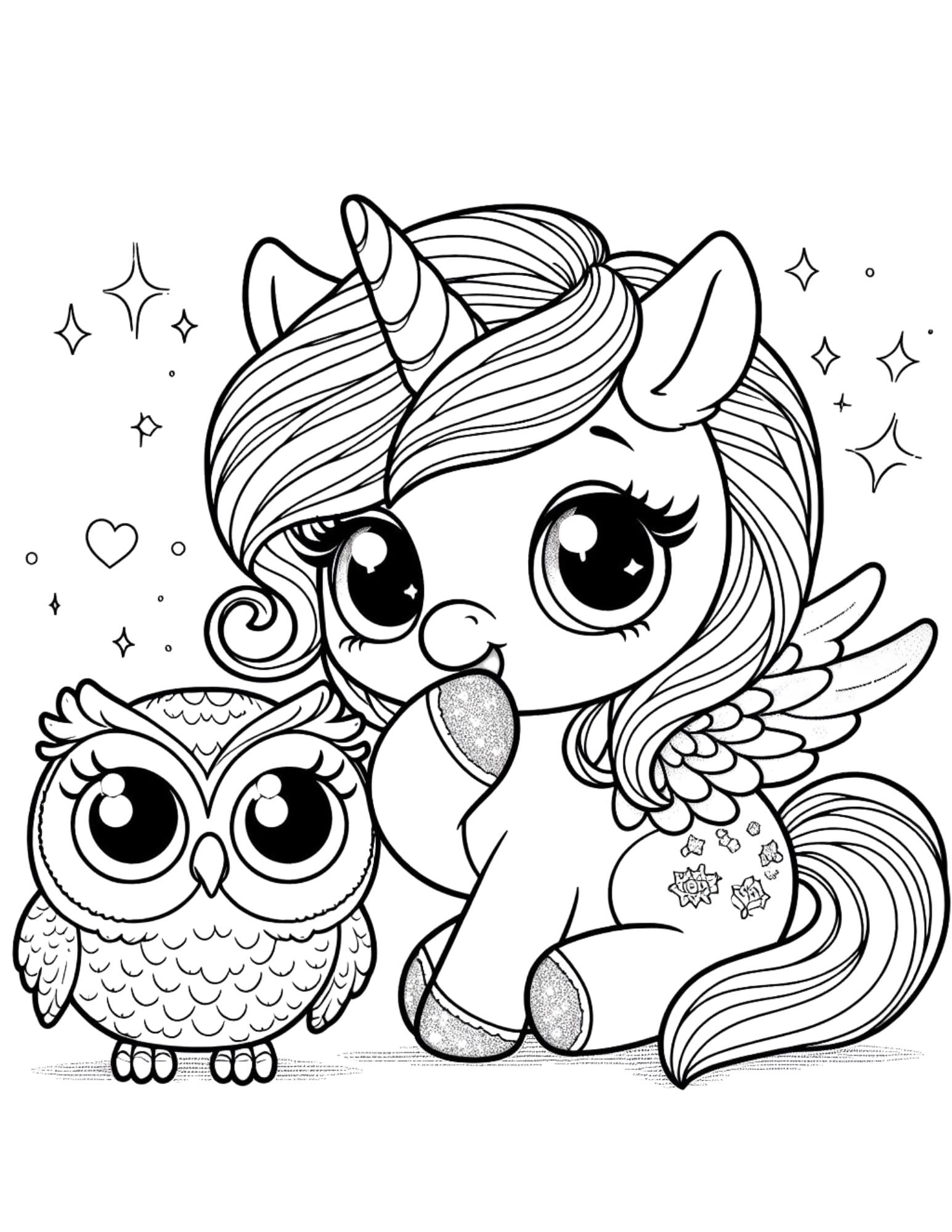 Adorable Baby Unicorns 41 45 Coloring Pages 5 Pages Etsy Adorable Baby Unicorns 41 45 Coloring Pages 5 Pages Etsy