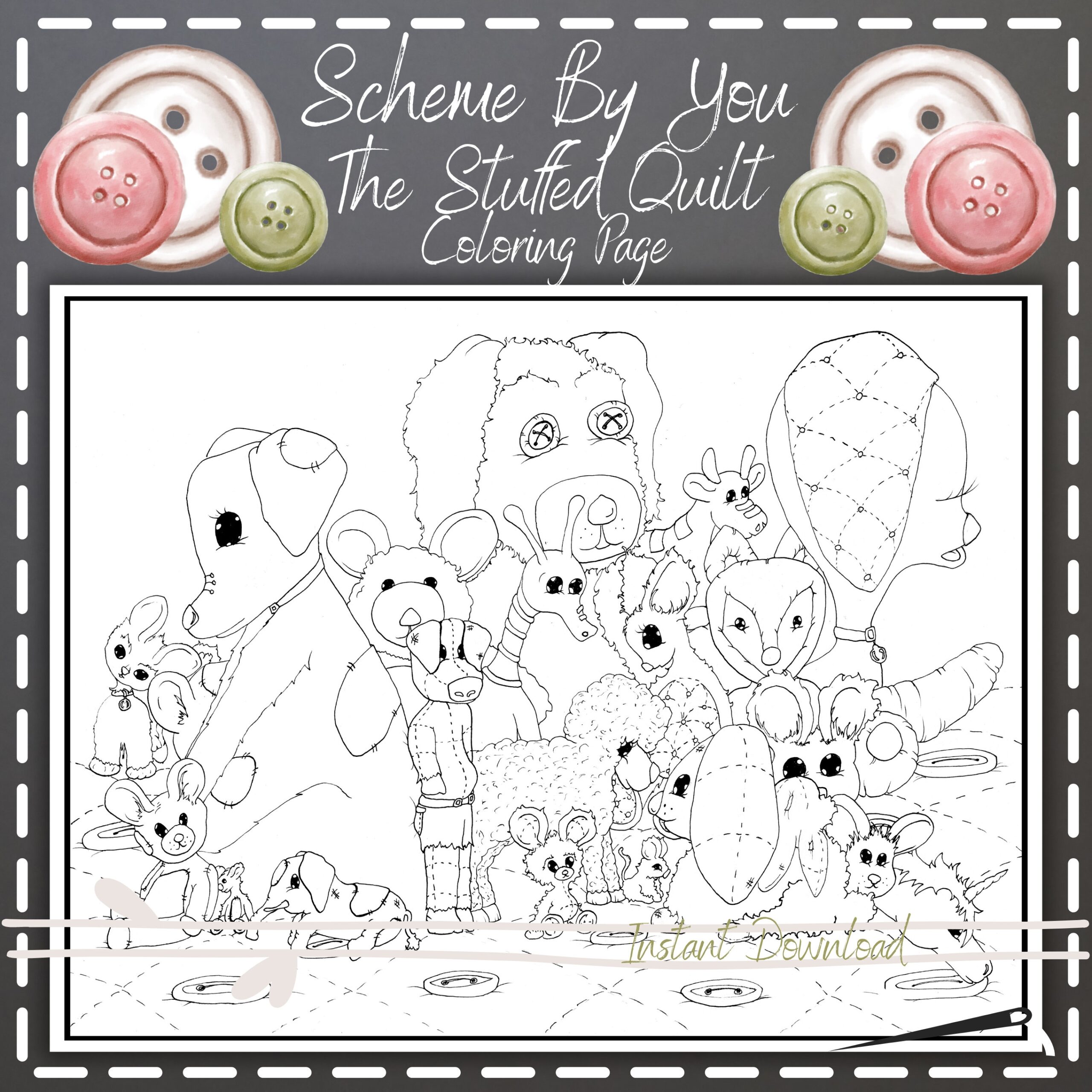 Adorable Stuffed Animals Coloring Page Instant Digital Download Etsy Adorable Stuffed Animals Coloring Page Instant Digital Download Etsy