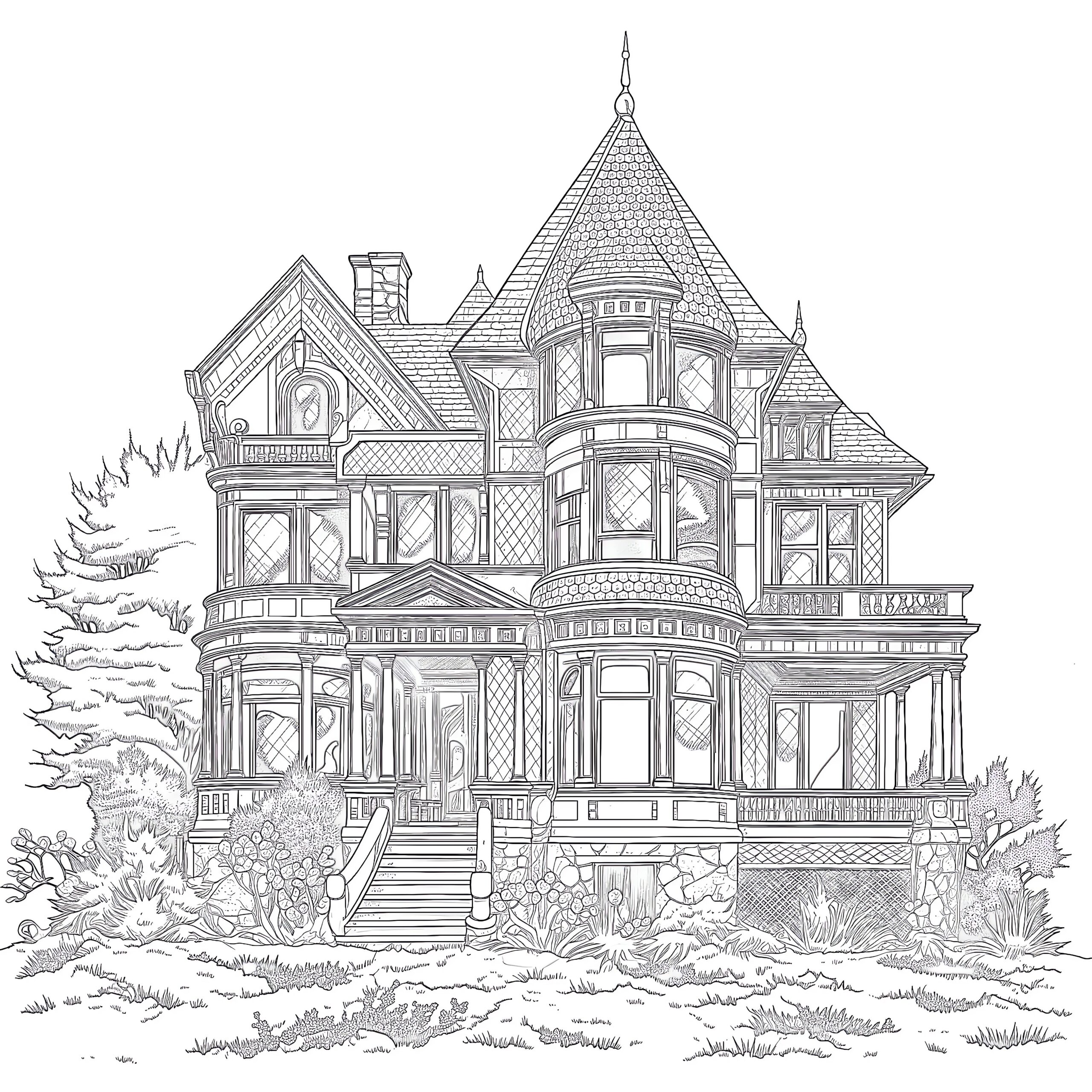 color pages of houses color pages of houses