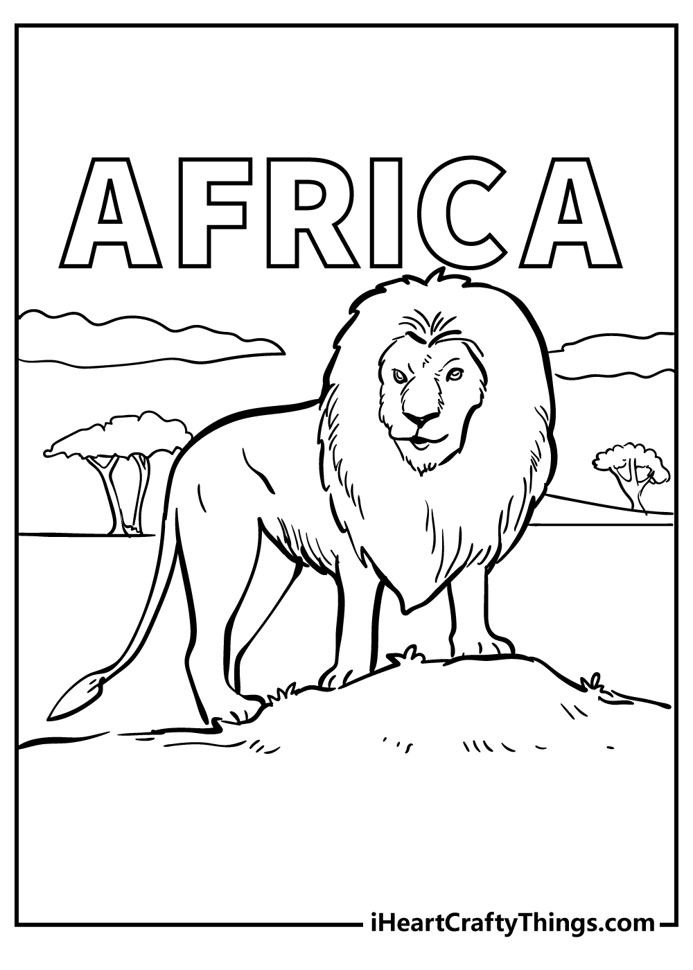 Africa Coloring Pages 100 Free Printables  Africa Coloring Pages 100 Free Printables