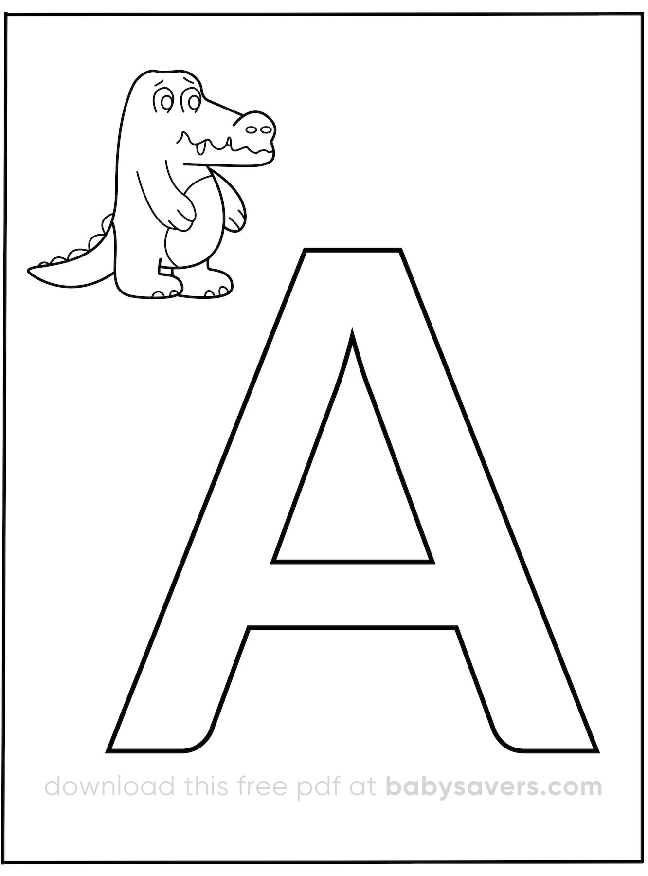 Alphabet Coloring Pages 26 Free Printables For Learning Letters Alphabet Coloring Pages 26 Free Printables For Learning Letters