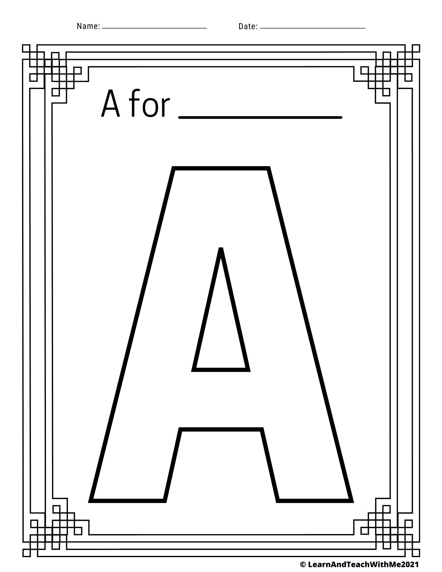 Alphabet Coloring Pages Uppercase Letters Worksheets Made By Teachers
