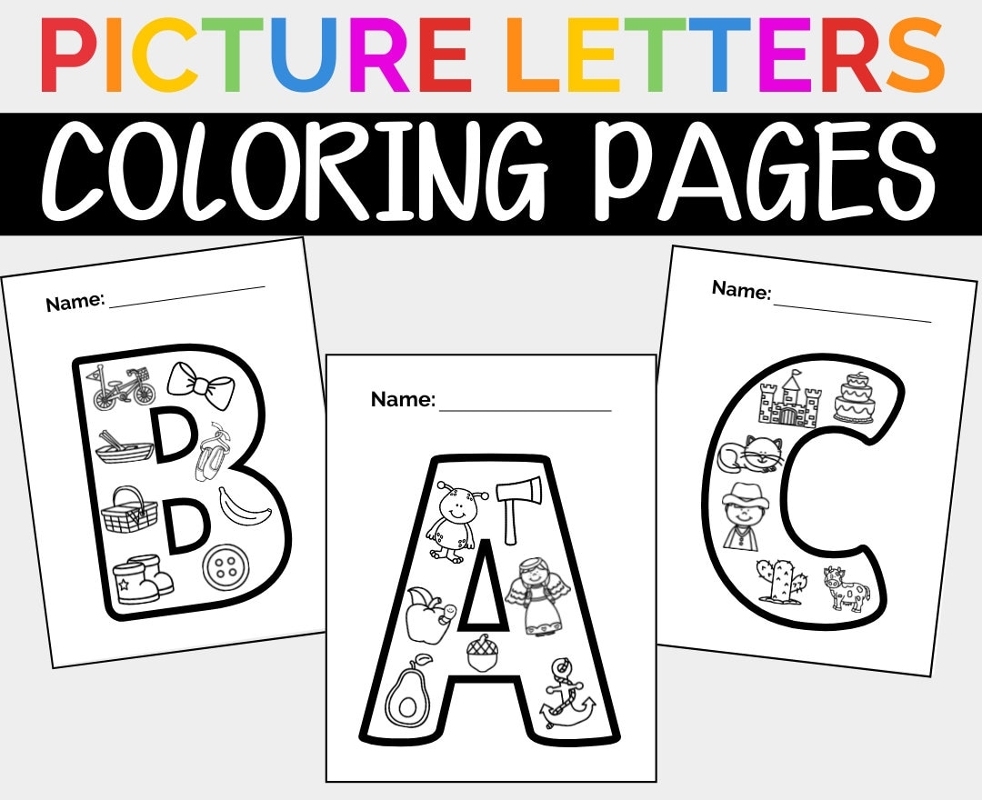 Alphabet Picture Letters Coloring Pages Printable Coloring Pages For Kids ABC Printable Letters Coloring Pages For Prek K Etsy Israel Alphabet Picture Letters Coloring Pages Printable Coloring Pages For Kids ABC Printable Letters Coloring Pages For Prek K Etsy Israel