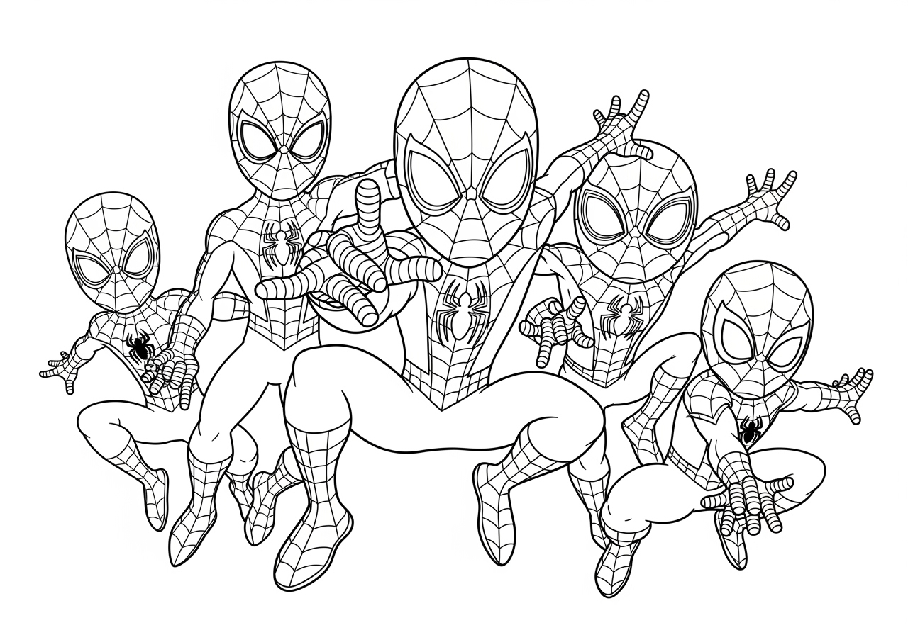 Amazing Spidey And Friends Coloring Pages Printable Fun Amazing Spidey And Friends Coloring Pages Printable Fun